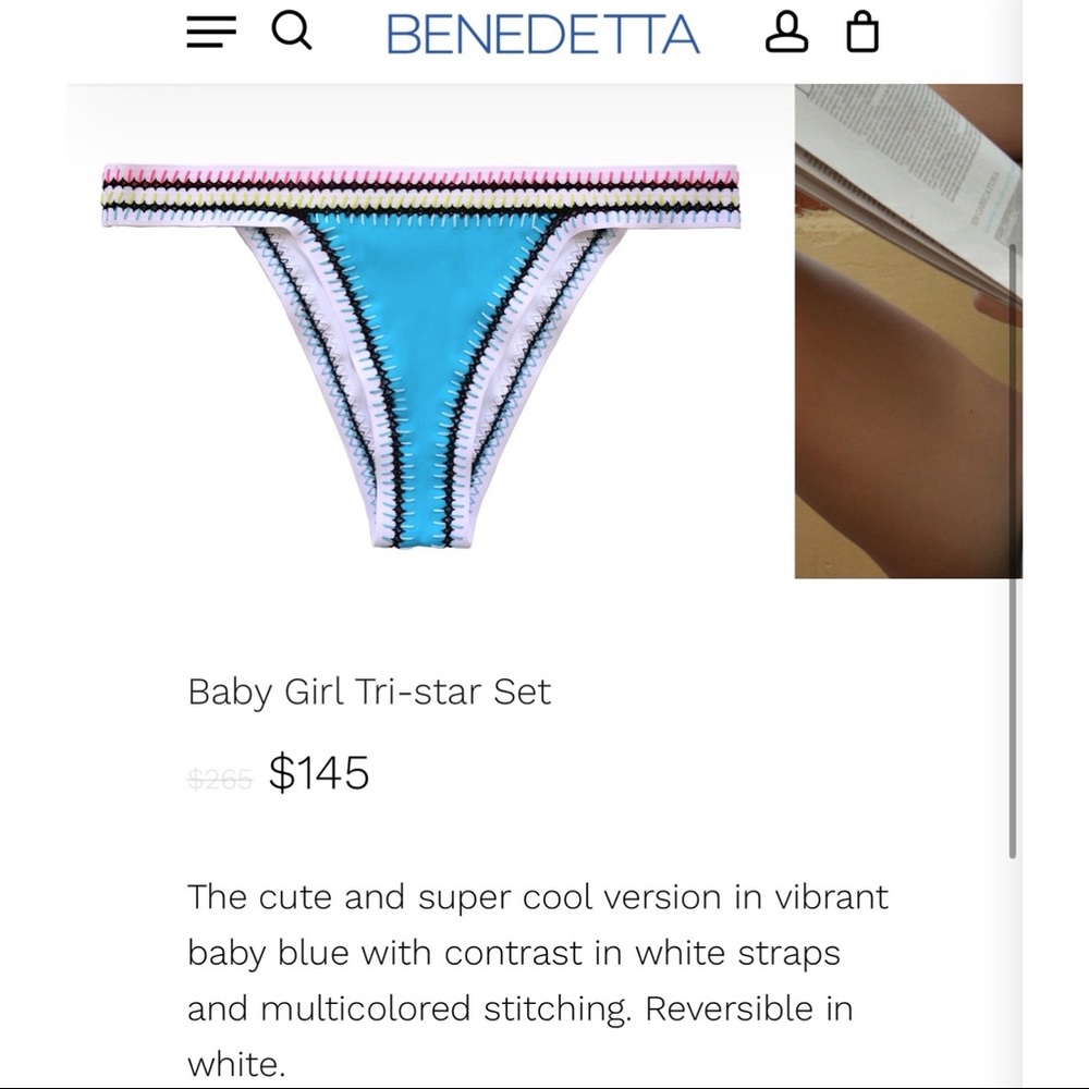 Brand new BENEDETTA Swimsuit TOP ONLY (tags on it)